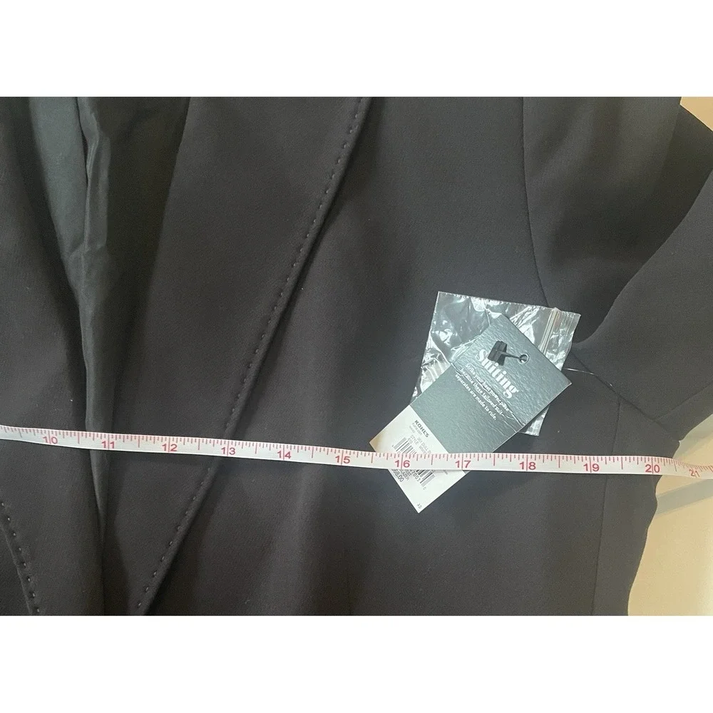 NWT Nine West Women's Size 16 City Blazer Black Career Formal Capsule Work‎